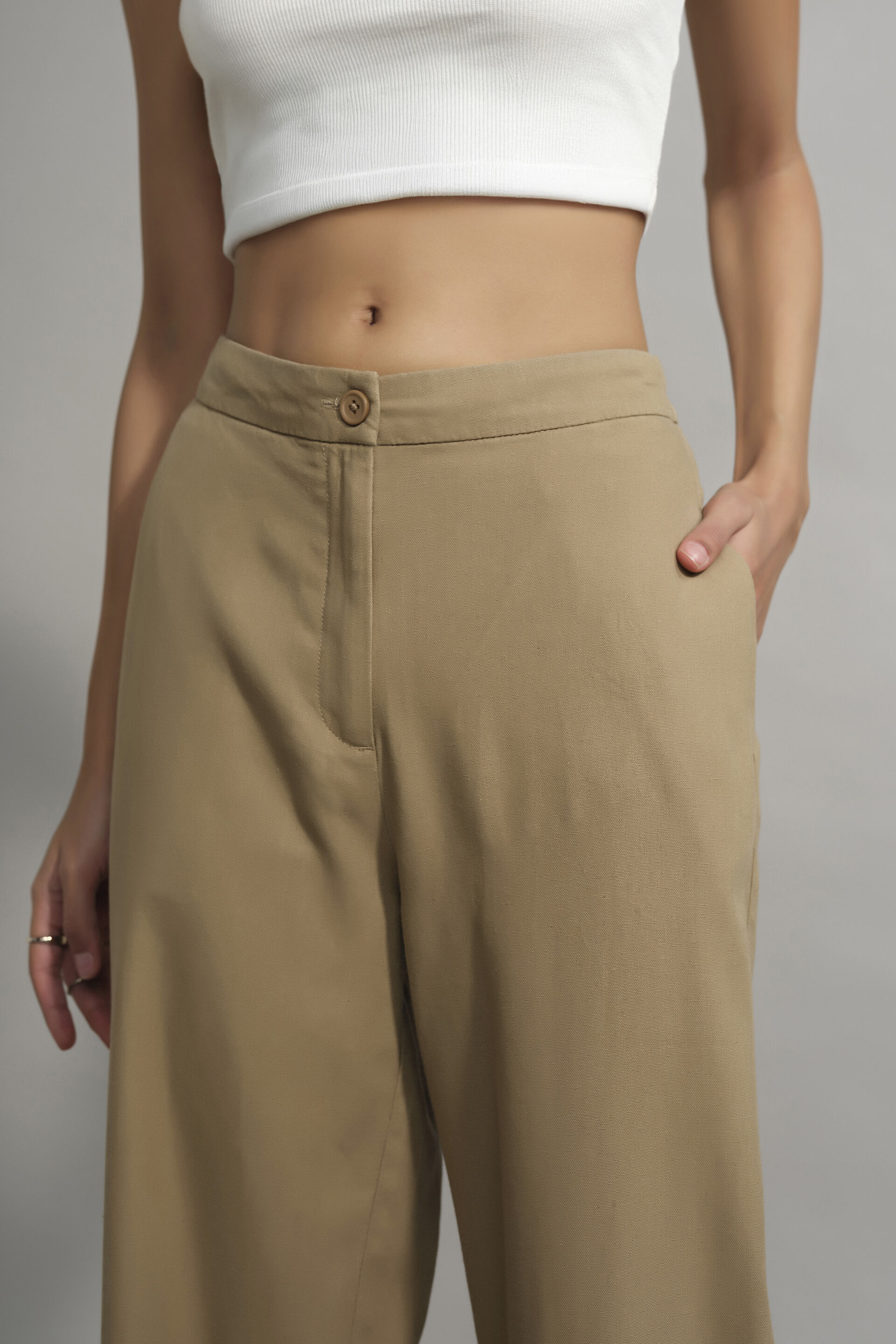 Sun & Sand Camel Flair Pants, Camel, image 3